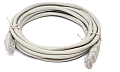 Кабель патч-корд U/UTP 6 кат. 3м Filum FL-U6-3M 26AWG(7x0.16 мм), омедненный алюминий (CCA), PVC, серый